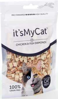 it&#039;s My Cat Treat Chicken &amp; Fish Diamonds