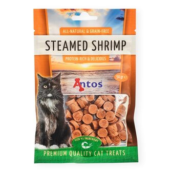 Antos Cat Treats Steamed Garnalen 50 gr