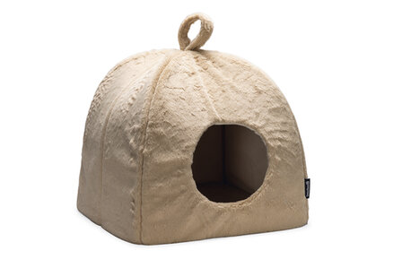 Beeztees Moza Kattenhuis Pluche Beige 40x40x40 cm