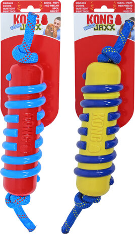 Kong Jaxx Brights stick met touw large