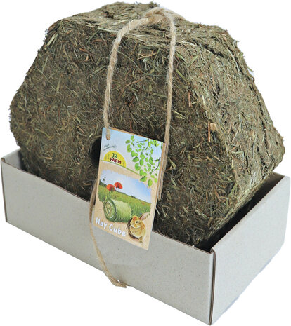 JR Farm knaagdier hooiblok zeskant, 400 gram hangbaar