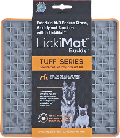 Licki Mat likmat tuff Buddy oranje, 20 cm