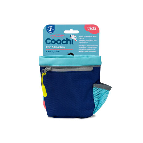 Coachi train &amp; treat bag navy &amp; light blue 41312a