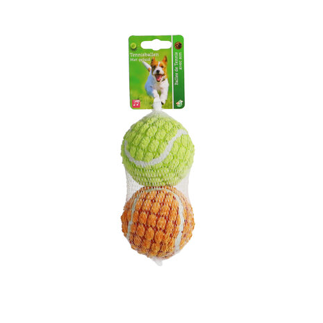 Boon tennisbal soft squeak L ass. net 2 st