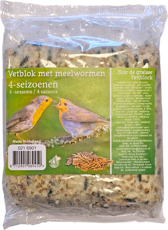 Boon vetblok meelwormen 300 gram