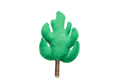 Beeztees Jungle Matatabi Blad Kattenspeelgoed Pluche Groen 12x8x3 cm