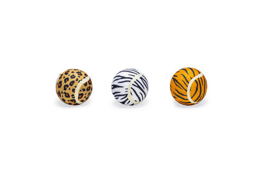 Beeztees Jungle Tennisballen Hondenspeelgoed Assorti Dia. 6,5 cm