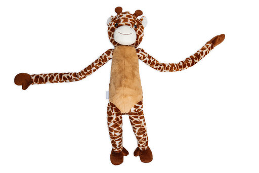 Beeztees Jungle XL Giraf Hondenspeelgoed Pluche Bruin 85x27x20,5 cm