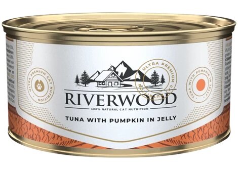 Riverwood Tuna With Pumpkin in Jelly 85 gr 24 stuks