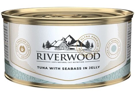 Riverwood Tuna With Seabass in Jelly 85 gr 24 stuks