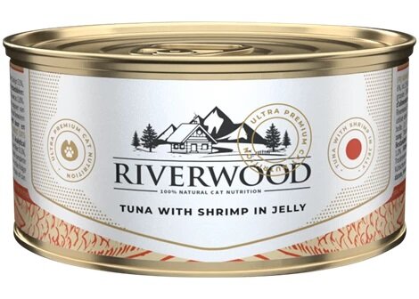 Riverwood Tuna With Shrimp in Jelly 85 gr 24 stuks