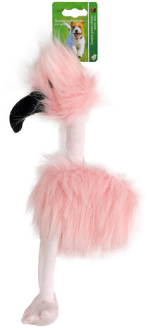 Boon speelgoed fluffy bird roze/zwart + piep 35cm