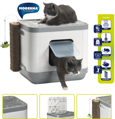 Vergissing Fauteuil Openlijk Plastic kattentoilet/slaapmand"Cat Concept" - huisdierspecialisten