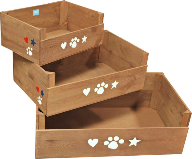 Lief! Unisex Houten Ligbed huisdierspecialisten